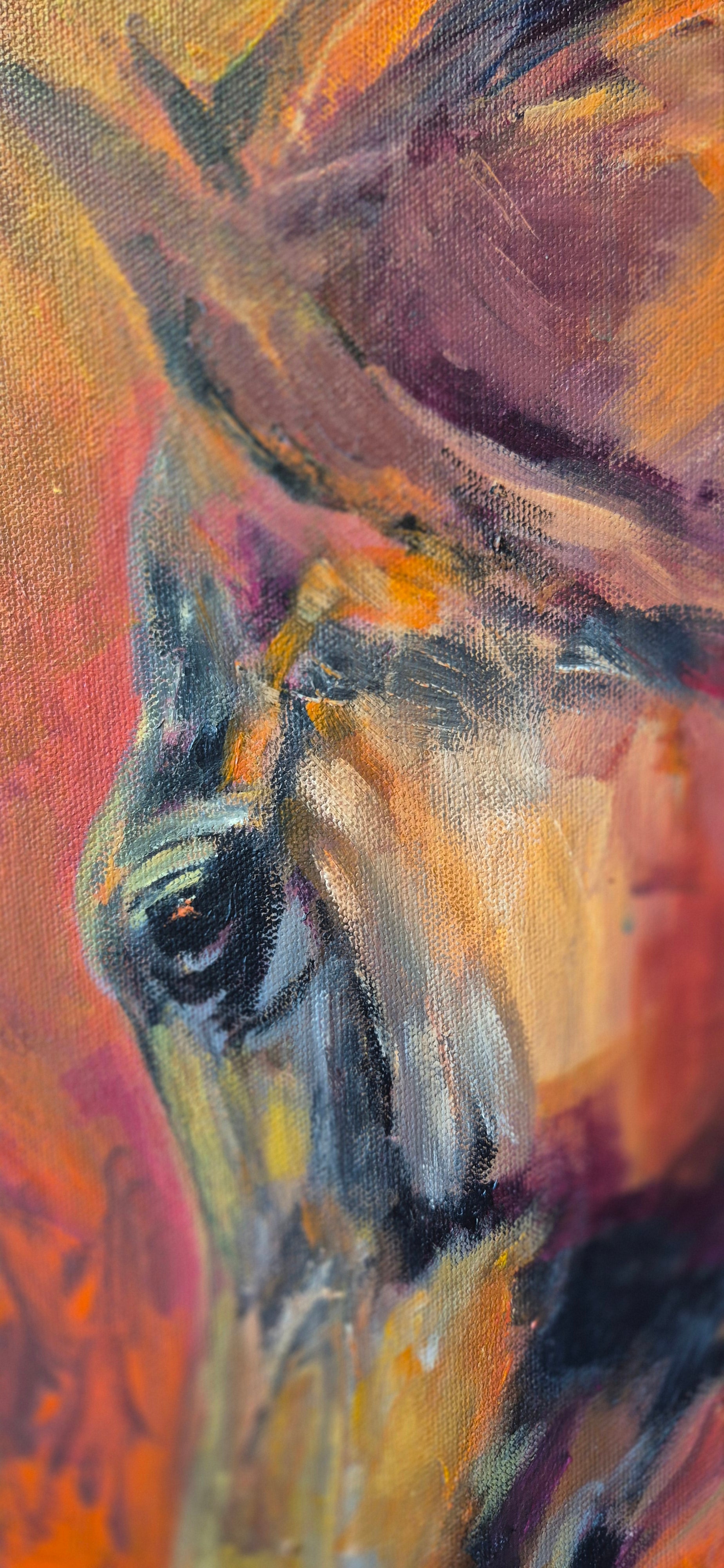 'Escape' Original Oil Painting - 50 x 50 cm/20 x 20 "