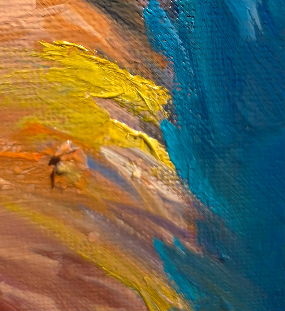 'Seen at Twilight' - Original Fox  Oil Painting 50 x 50 cm/ 20 x 20"