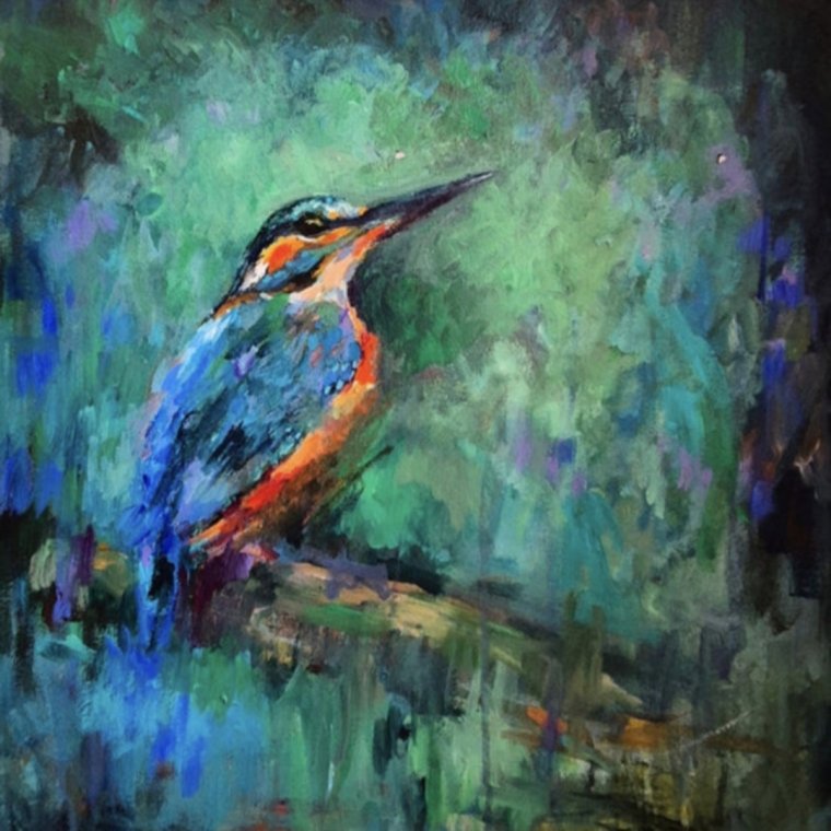 Blue Dart  50 x 50 cm