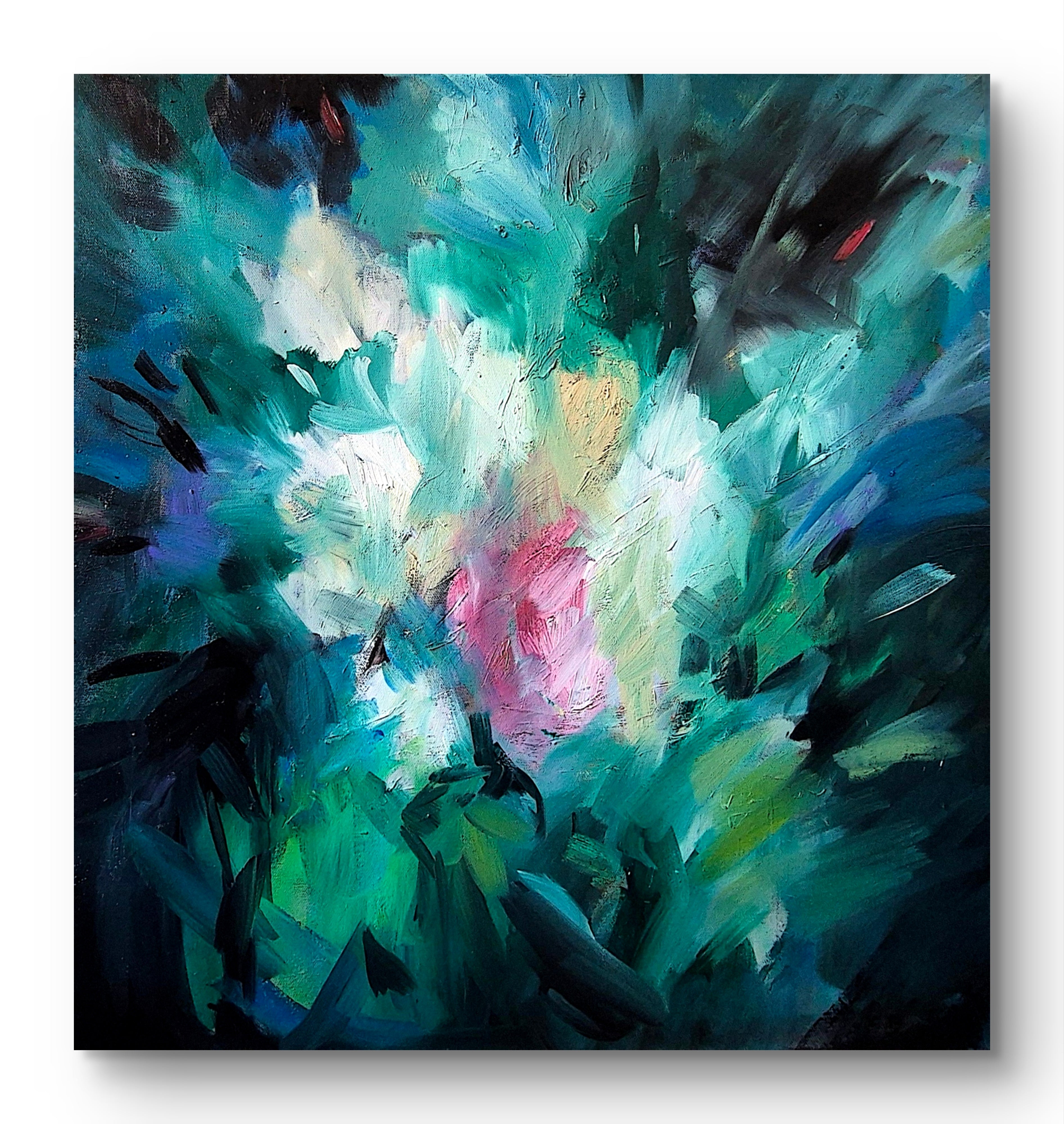Coral Bloom - 60 x 60 cm/ 25 x 25 "