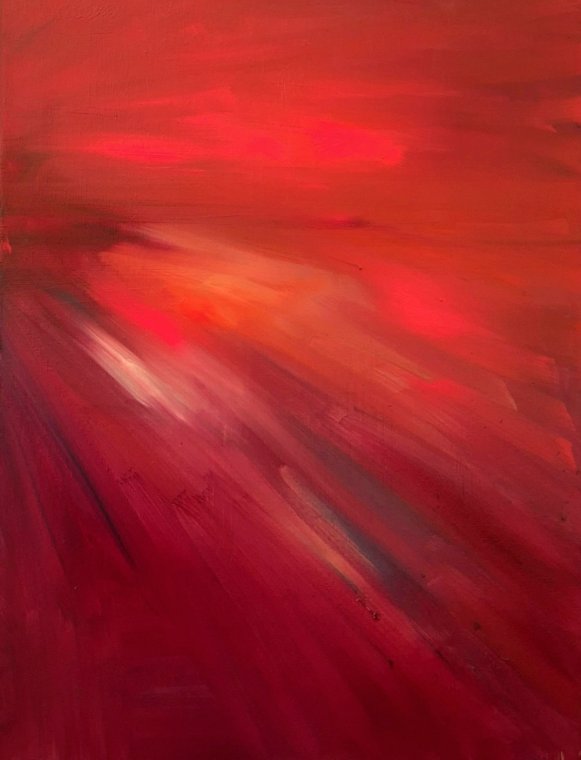 "Coral Shine"50  x 40 cm