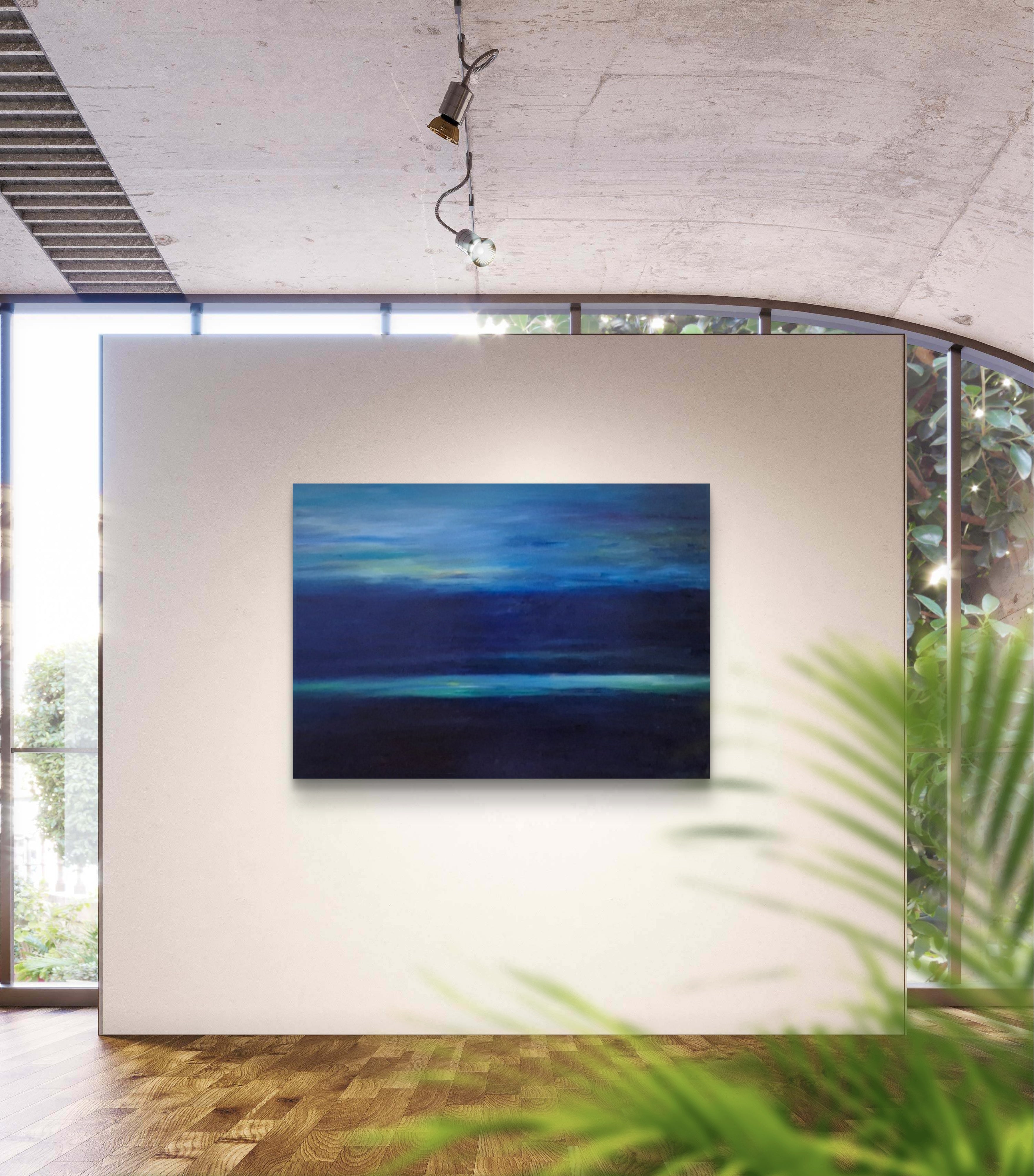 "Blue Horizon" Original Oil Painting:  100 x 150 cm/ 40 x 60 "