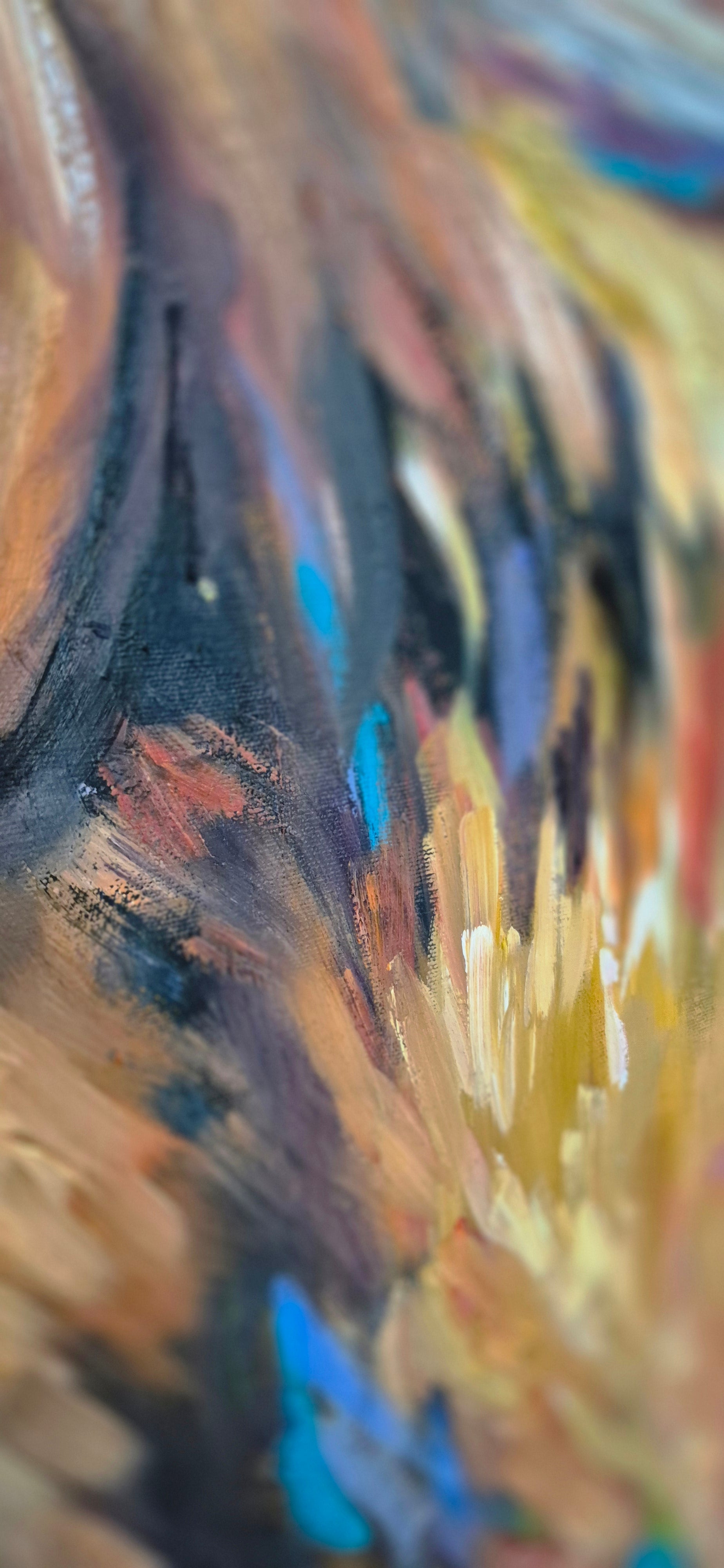 "Aviemore" Original Highland Cow Oil Painting 40 x 28"/76 x 100 cm