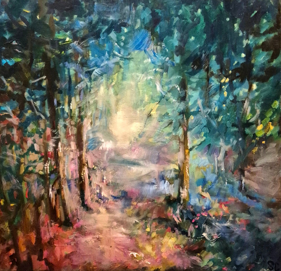 Misty Woods - 60 x 60 cm/ 25 x 25 "