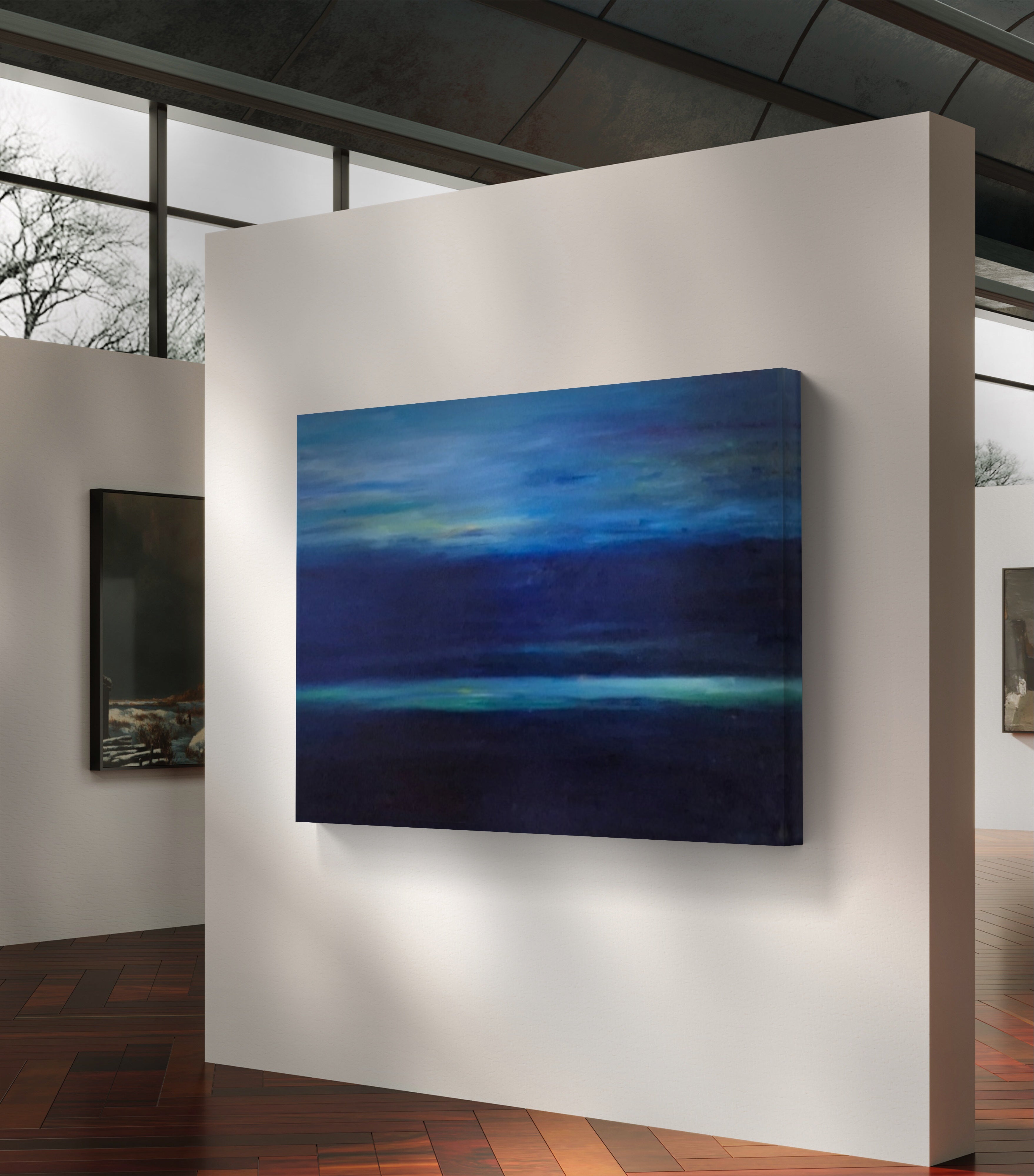 "Blue Horizon" Original Oil Painting:  100 x 150 cm/ 40 x 60 "