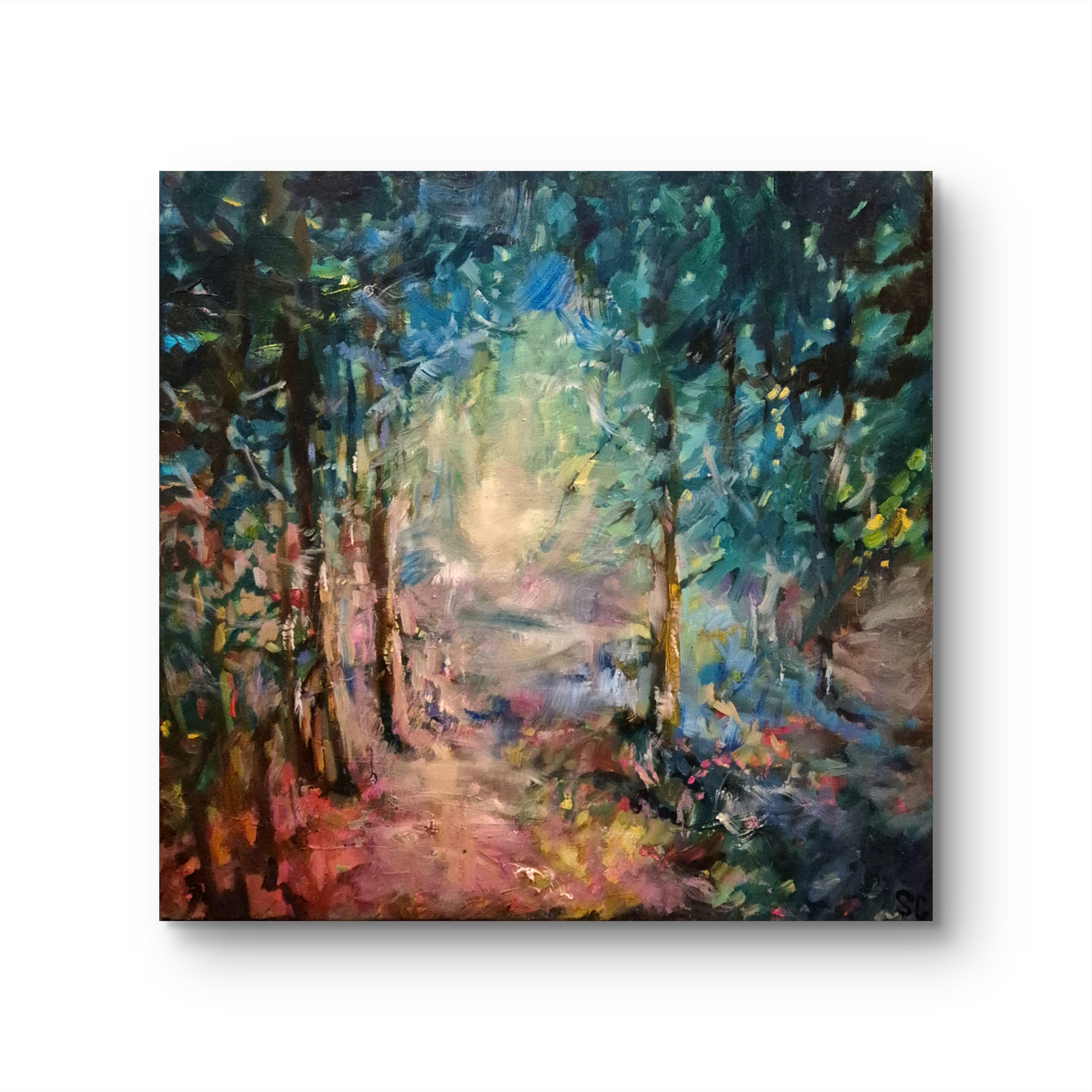 Misty Woods - 60 x 60 cm/ 25 x 25 "