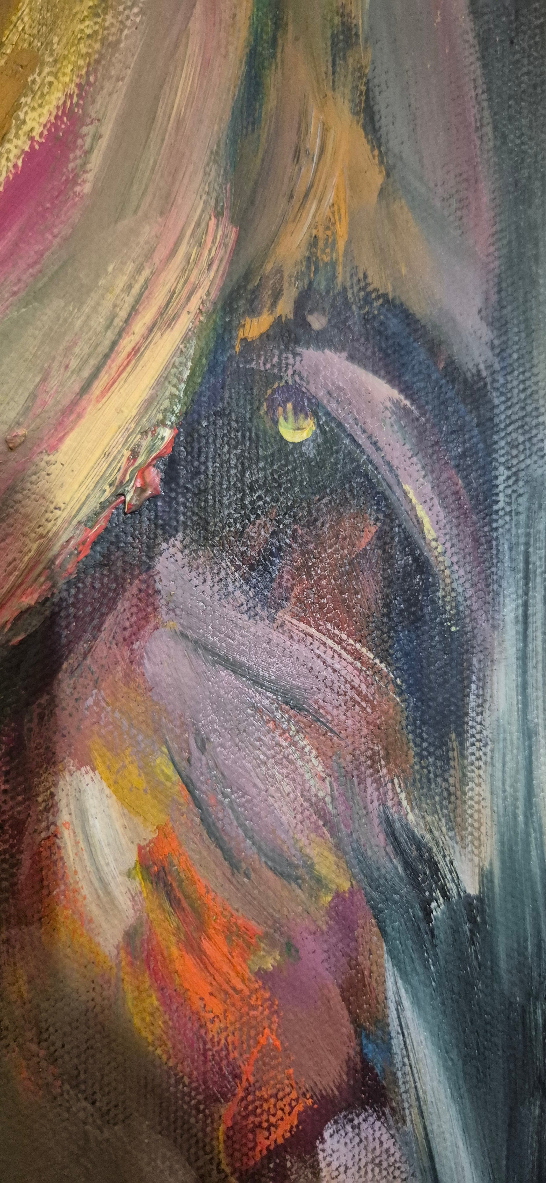 'Isle of Canna' Original Highland Cow Oil Painting. 80 x 100 cm/30 x 40 "