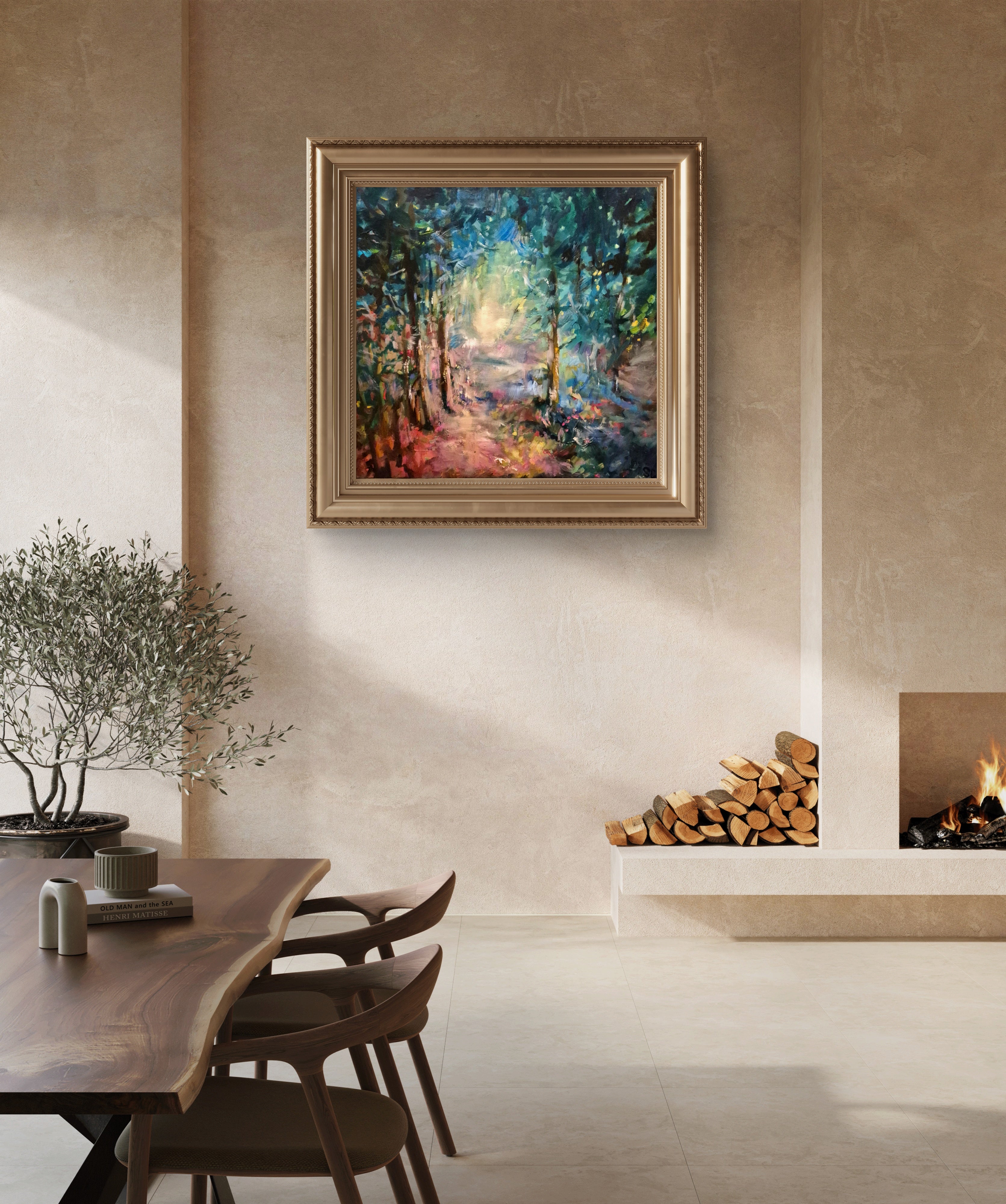 Misty Woods - 60 x 60 cm/ 25 x 25 "