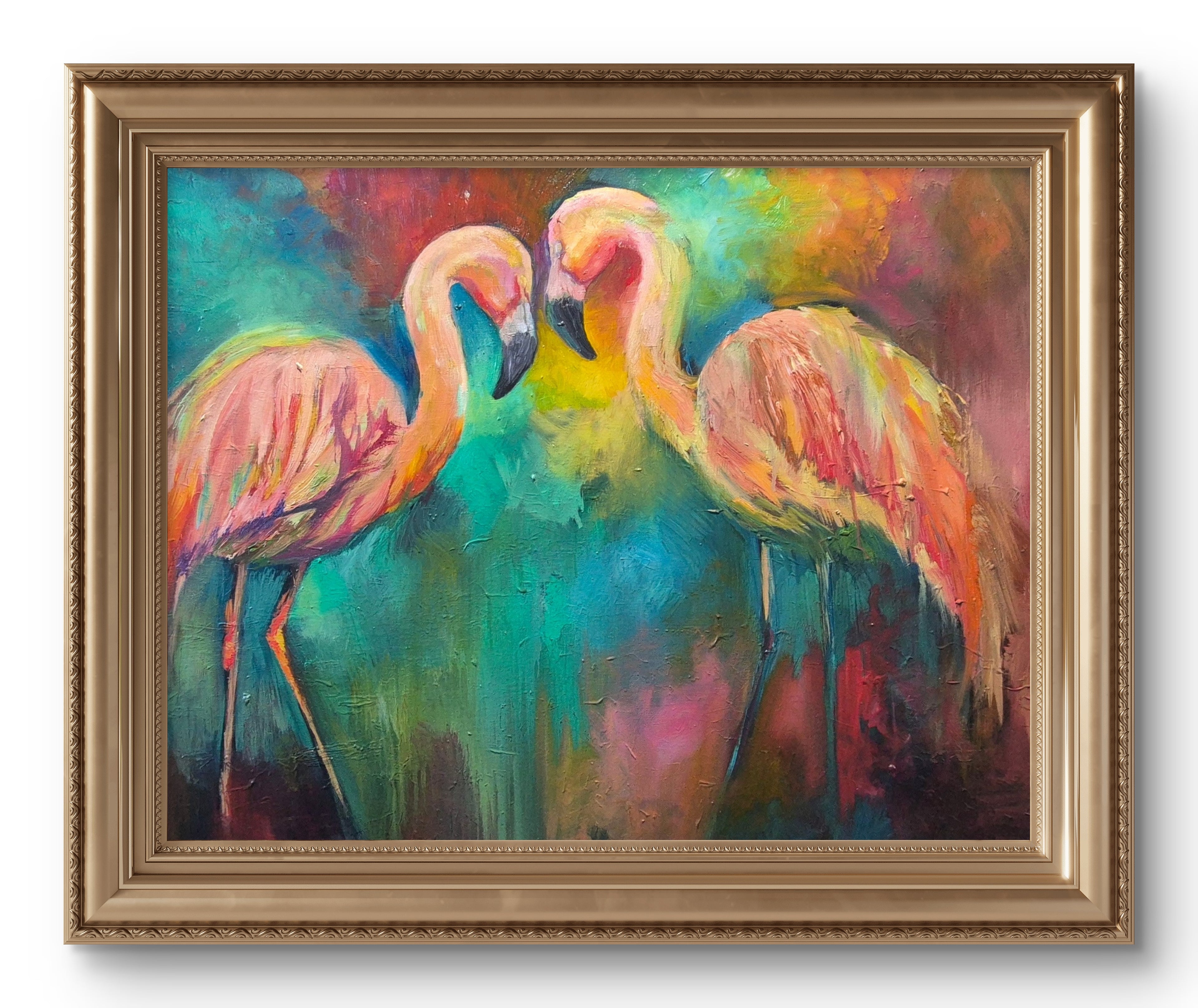 ' The Shrimp Pickers' - 80 x 100 cm/30 x 40 "