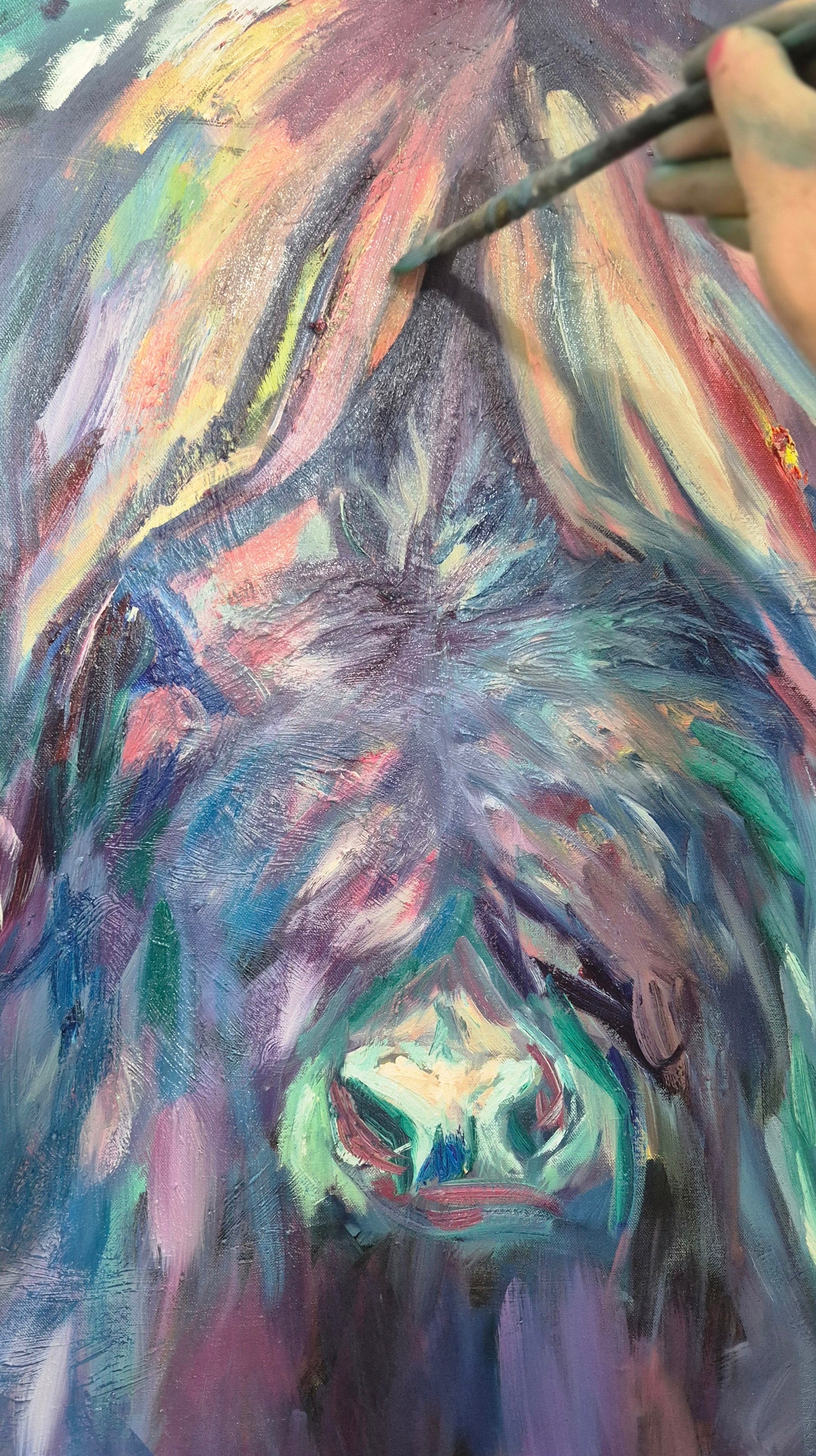 Appalachian - Oil Painting. 120 x 120 cm/48 x 48"