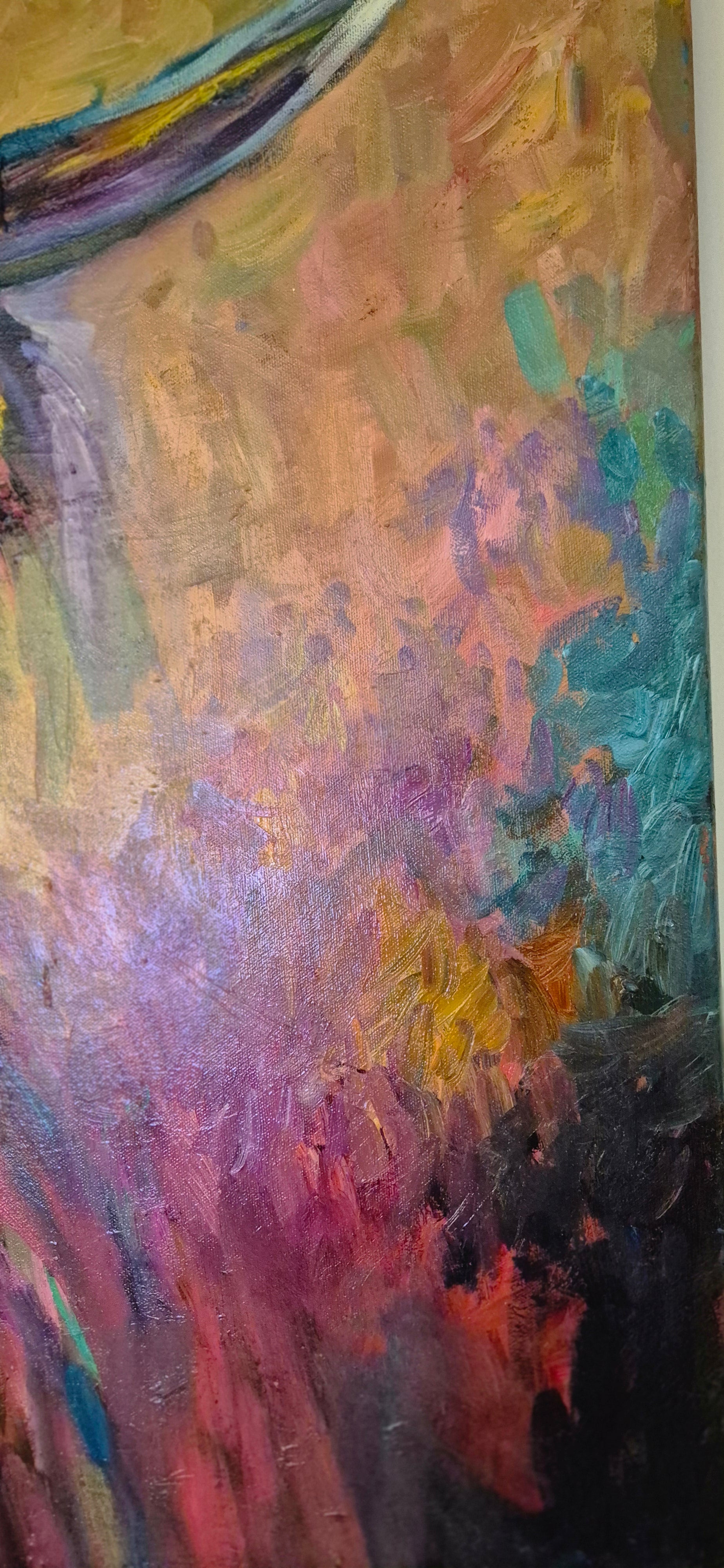 "Ballantine" Original Highland Cow Oil Painting 40 x 30"/80 x 100 cm