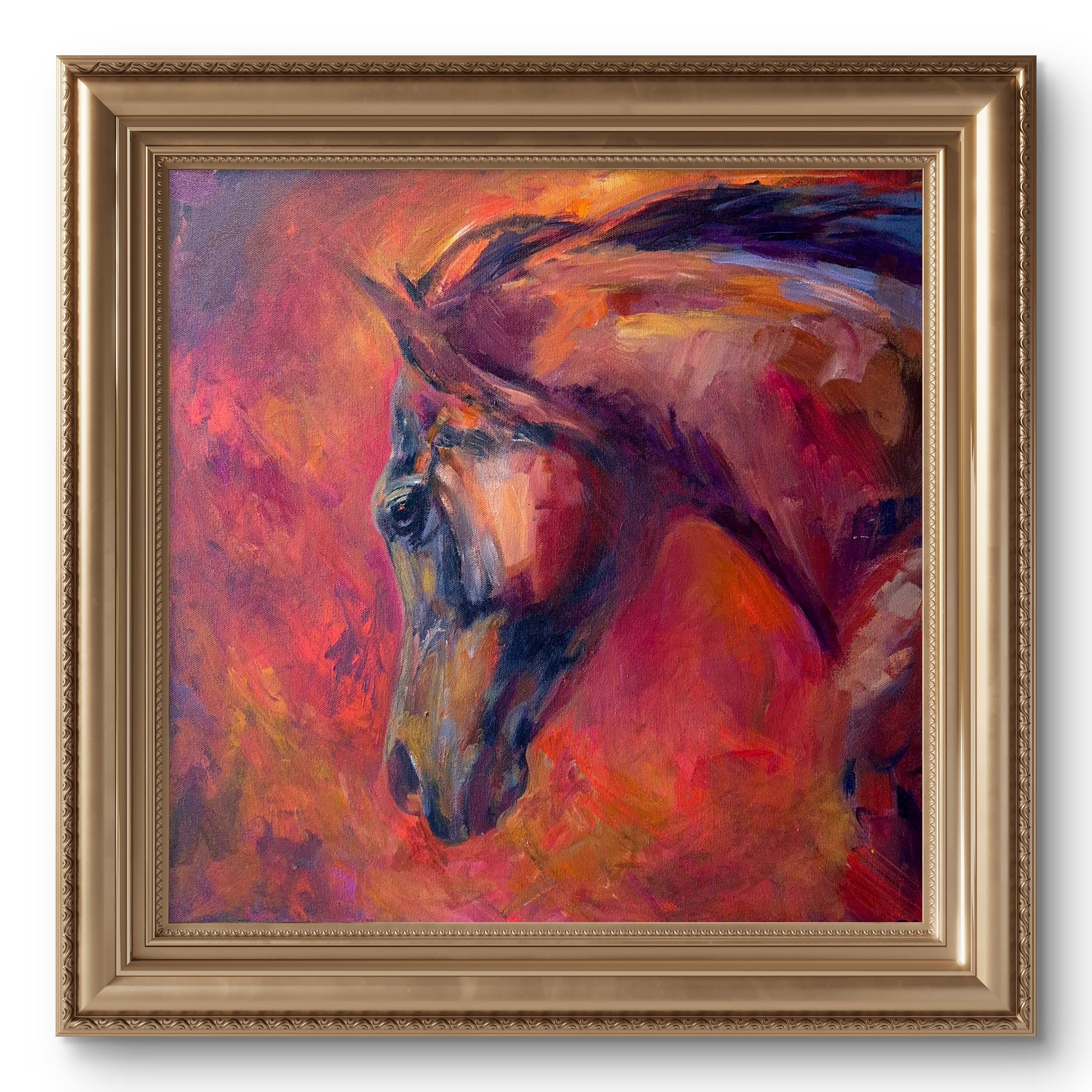'Escape' Original Oil Painting - 50 x 50 cm/20 x 20 "