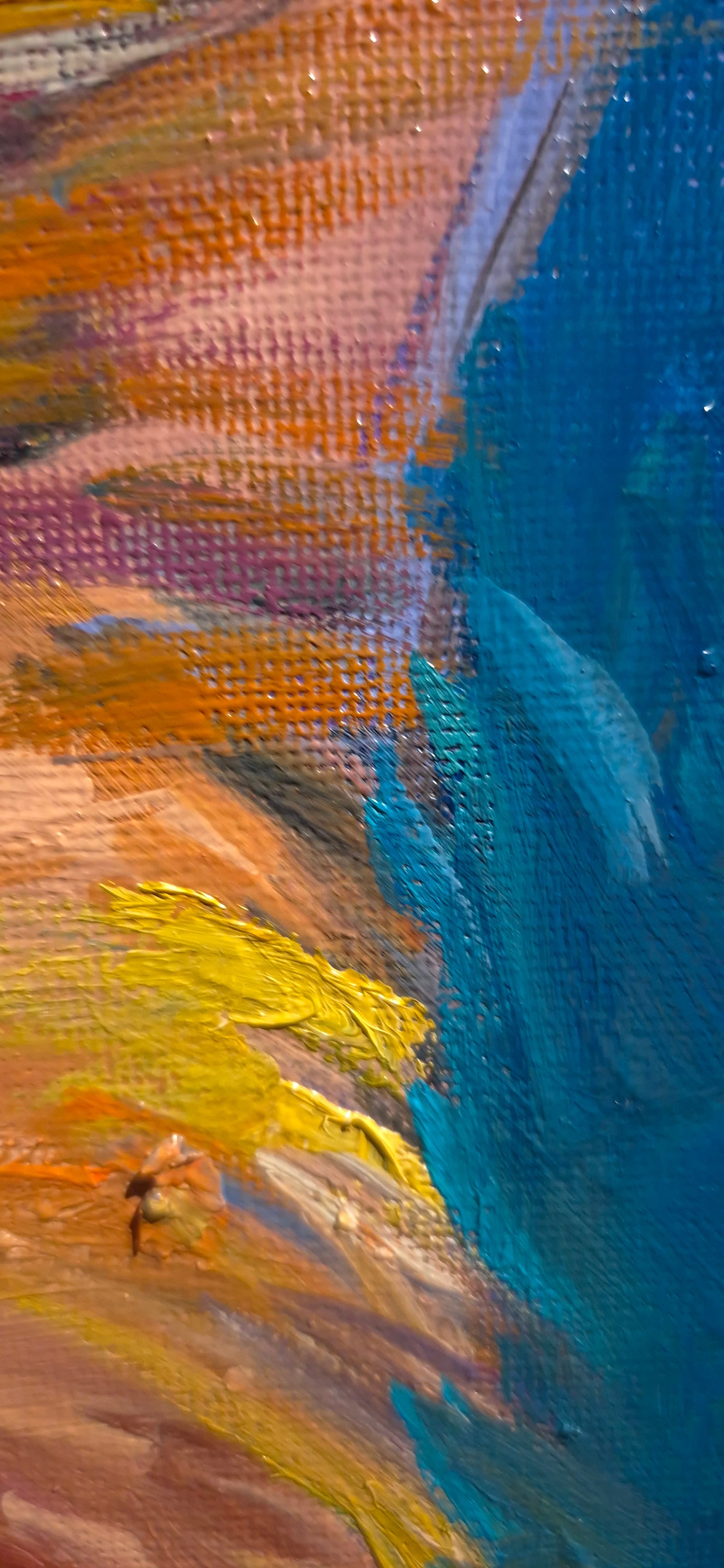 'Seen at Twilight' - Original Fox  Oil Painting 50 x 50 cm/ 20 x 20"