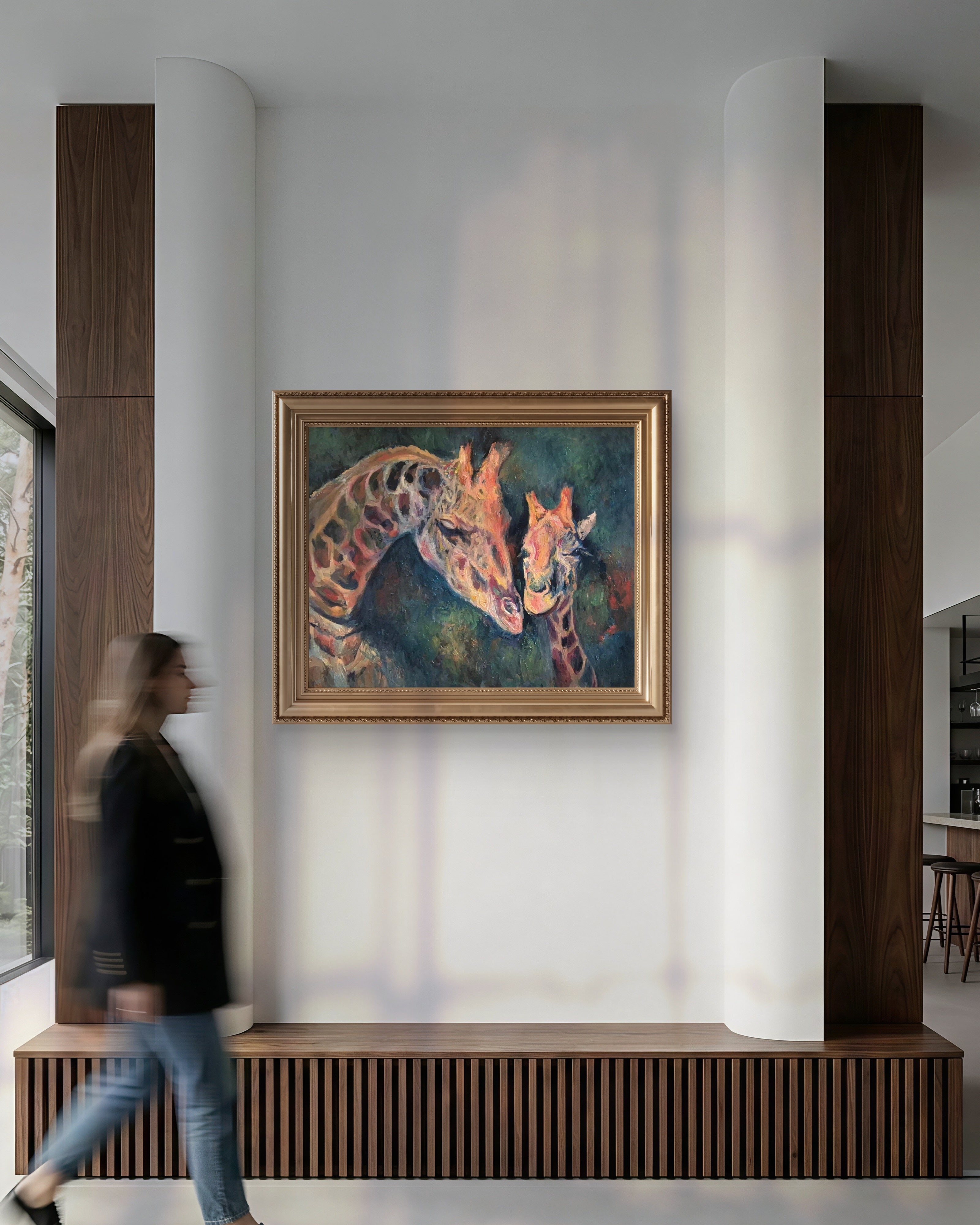 Zenith Giraffe - Original Oil Painting - 100 x 80 cm / 40 x 30"