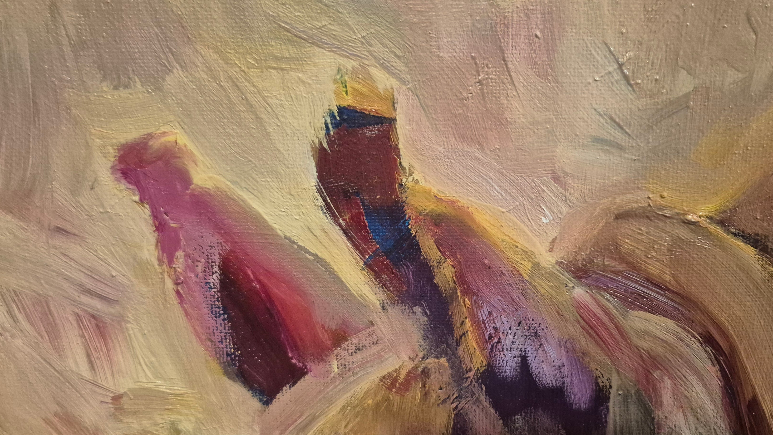 Opalite Rhino- Original Oil Painting - 90 x 60 cm/ 34 x 24"