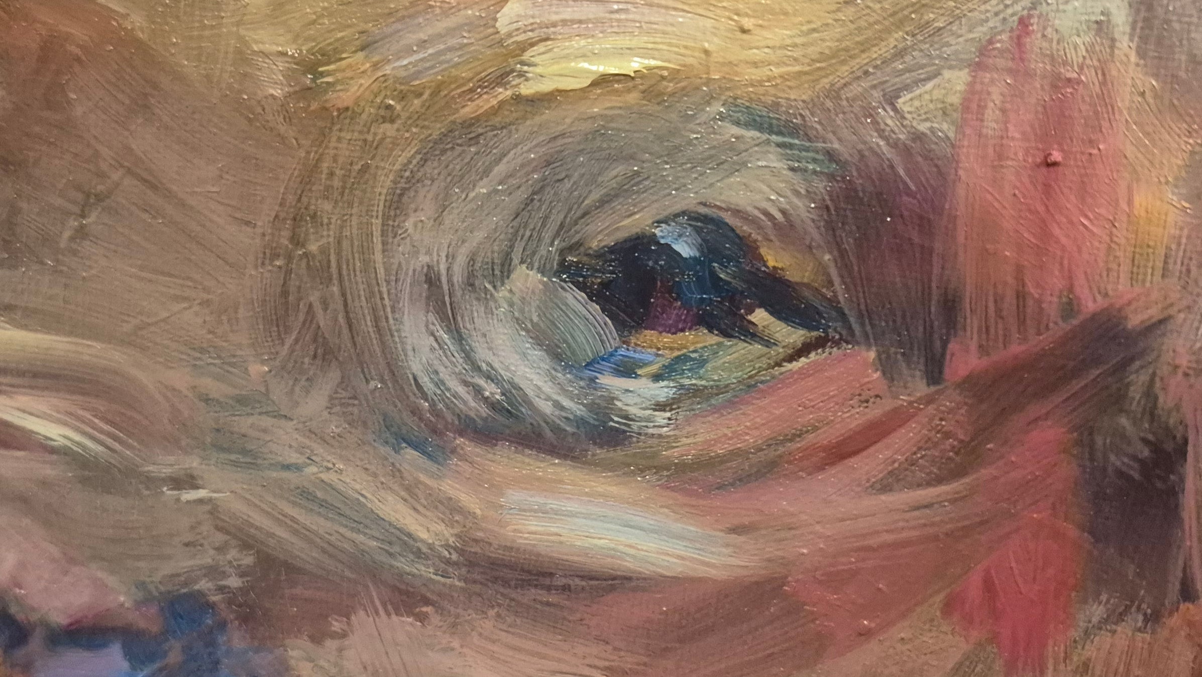 Opalite Rhino- Original Oil Painting - 90 x 60 cm/ 34 x 24"