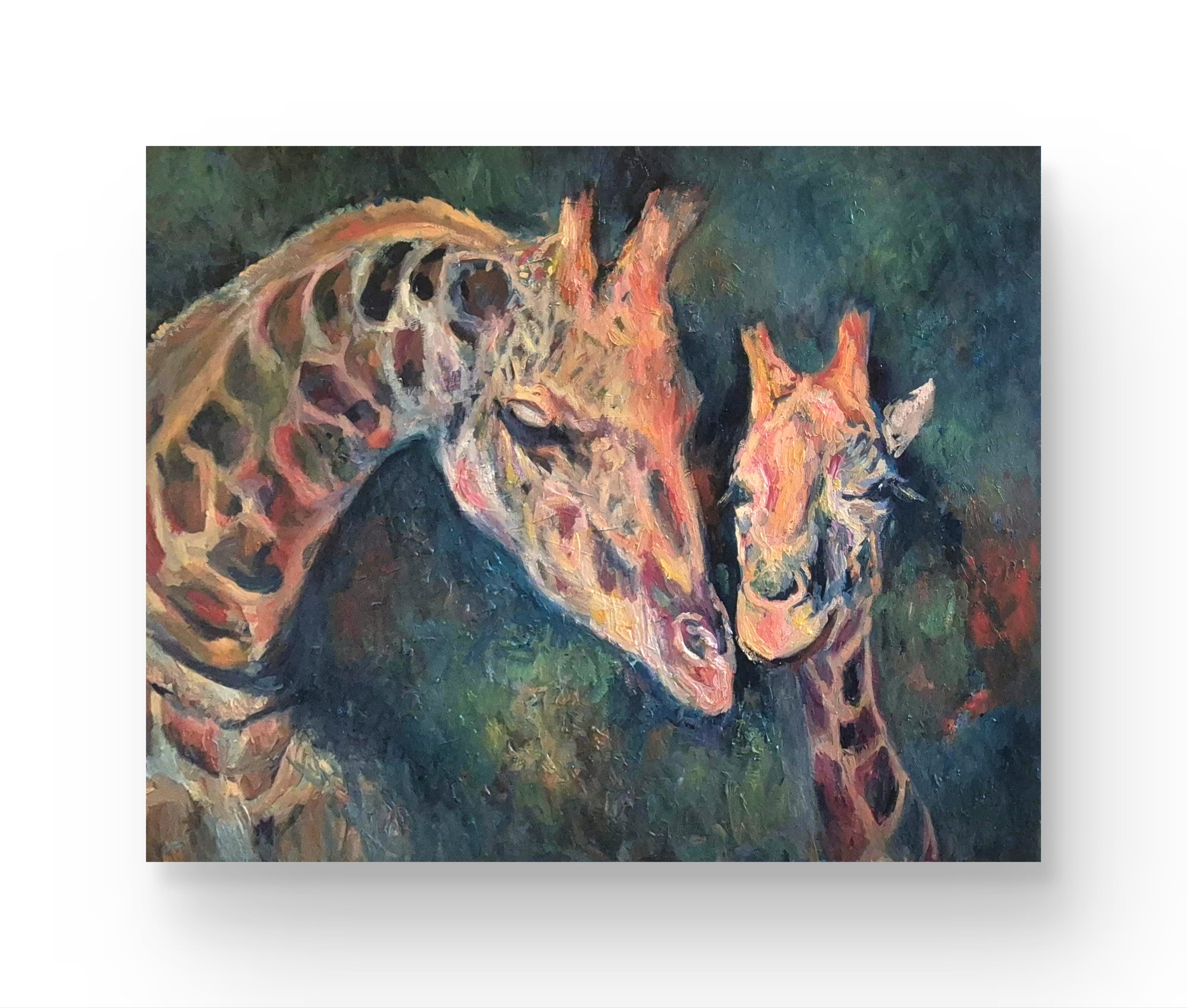 Zenith Giraffe - Original Oil Painting - 100 x 80 cm / 40 x 30"