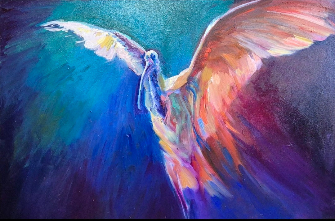 Wing of Fire 50 x 80 cm Oil Painting on Canvas