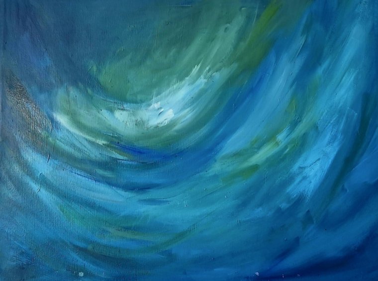 "Silken Wave" 50 x 60 cm